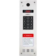 Laskomex CP-2533NR-040 Slim vertical audio panel, stainless steel, with RFID reader and LONGER tenant list (compatible with KAM3-1 module)
