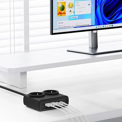 4. Orico PDC25 25W 6in1 Power Strip 2x AC + 2x USB-A + 2x USB-C - Black
