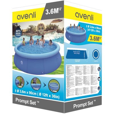 14. EXPANDING POOL WITH INFLATABLE COLLAR 360x90CM 17795