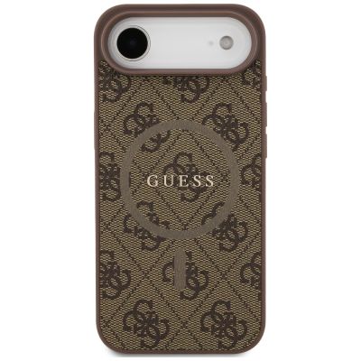3. Guess 4G Ring Classic Logo MagSafe Case for iPhone 17 Air - Brown