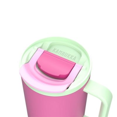 24. Kambukka Rio Tumbler 950ml Thermal Mug with Straw, Bubblegum Mint