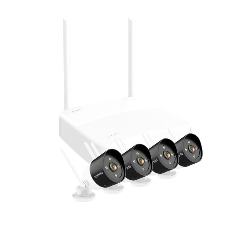 Tenda K4W-3TC Wired and Wireless 4 Channel Video Surveillance Kit