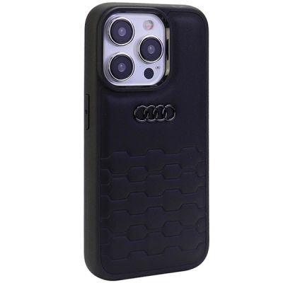 2. Audi GT Synthetic Leather case for iPhone 15 Pro - black