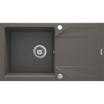 4. DEANTE EVORA 1-BOWL KITCHEN SINK WITH DRAINER 78X44 CM ANTHRACITE METALLIC ZQJ_T113