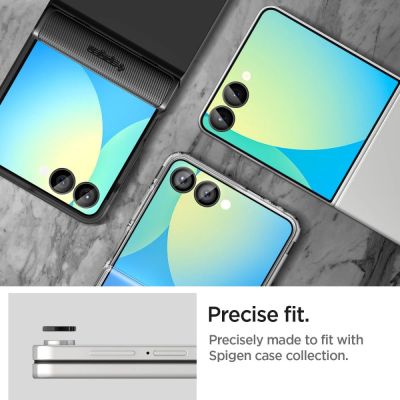 11. Spigen Optik Pro HD Glas.TR EZ Fit 2-pack Camera Protector for Samsung Galaxy Z Flip 7 - Black