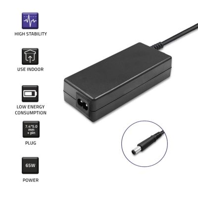 3. Qoltec 51519.65W power supply for DELL notebook (19.5 V; 3.34 A; 65W; 7.4 mm x 5 mm)