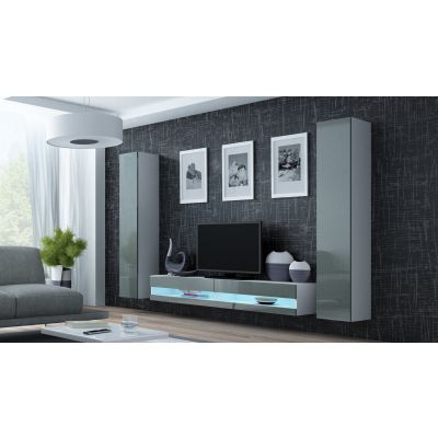 TV cabinet VIGO NEW '180' 30/180/40 white/gray