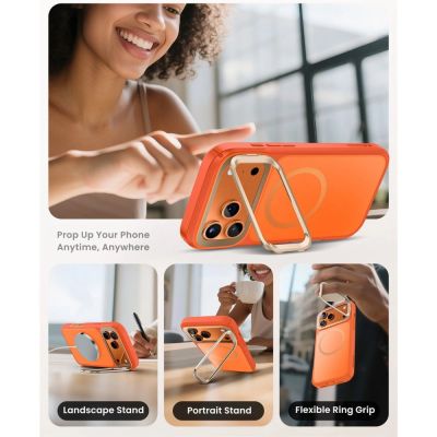 6. Supcase IBLSN Ares Flip MagSafe Case for iPhone 17 Pro Max - Orange