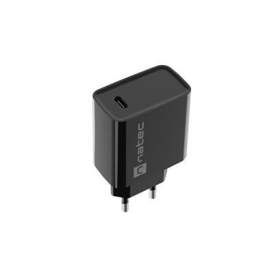 6. NATEC RIBERA USB-C 20W POWER DELIVERY BLACK CHARGER NUC-2060