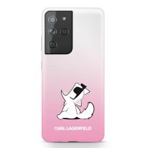 Karl Lagerfeld Choupette Fun Case for Samsung Galaxy S21 Ultra - Pink