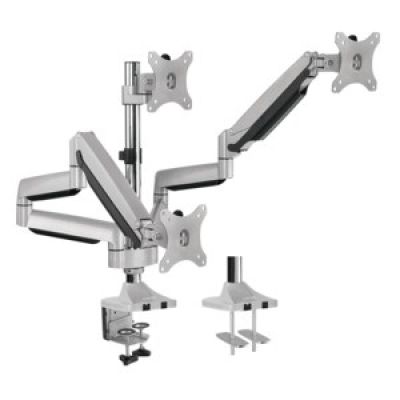 5. Monitor holder Logilink TIS 13"-32" 3TFT 2X4Gel. 1X1Joint silver Max. 7KG