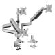 5. Monitor holder Logilink TIS 13"-32" 3TFT 2X4Gel. 1X1Joint silver Max. 7KG