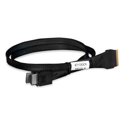 5. ICY Dock MB206L-B internal SAS cable - 8i Slim SAS (SFF-8654) (M) to 4i OCuLink (SFF-8611) - 50cm - for ToughArmor MB699VP-B V2, MB699VP-B V3, MB720MK-B V2, MB852M2PO-B
