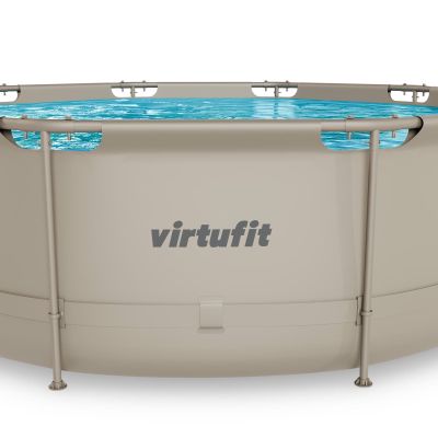 9. VIRTUFIT ROUND POOL 366 CM WITH FILTER PUMP BEIGE