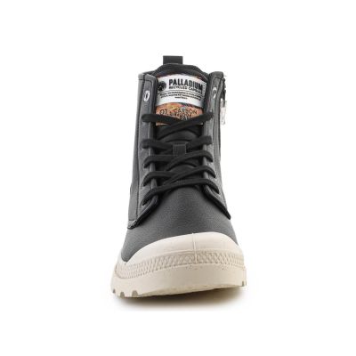 3. Palladium Pampa Hi Re-Vegan Leather U shoes 74378-008-M Black