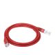 Patchcord UTP A-LAN KKU5CZE1 (RJ45 - RJ45; 1m; UTP; cat. 5e; red)
