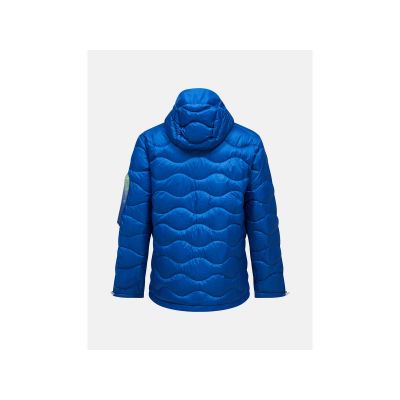 2. Men's down jacket PEAK PERFORMANCE M Helium Aop Utility Down Hood blue