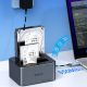 4. Orico 6656C3-C 5-Bay Docking Station with Offline Clone Function 2.5"/3.5" SATA HDD/SSD - Gray