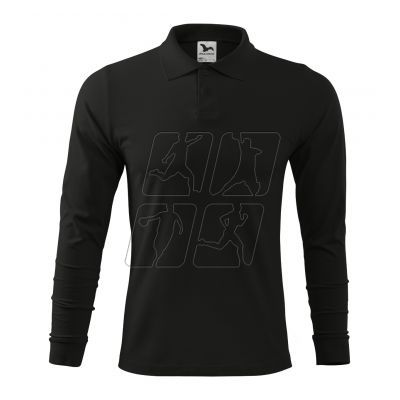 4. Malfini Single J. LS M MLI-21101 polo shirt black