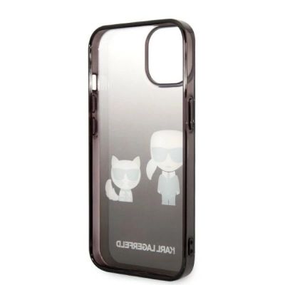 7. Karl Lagerfeld KLHCP14MTGKCK iPhone 14 Plus 6,7 "hardcase black / black Gradient Ikonik Karl & Choupette