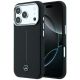 Mercedes Leather Semi Wrap Iconic Line MagSafe Case for iPhone 18 Pro Max / 17 Pro Max - Black