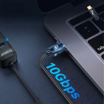 3. Orico CAF31 USB-C - USB-A 3.1 Gen 2 10Gbps 30cm OTG adapter - black