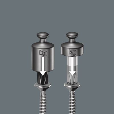6. Kraftform Lasertip screwdriver set + hanger, 6 pieces