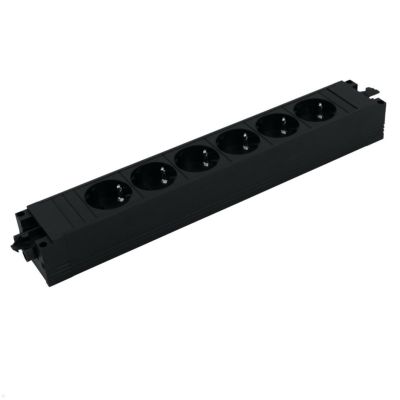 2. Bachmann 906.12640 6-way power outlet splitter, indoor, black