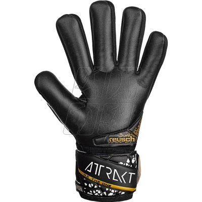 4. Reusch Attrakt Silver NC Finger Support Jr gloves 54 72 250 7740