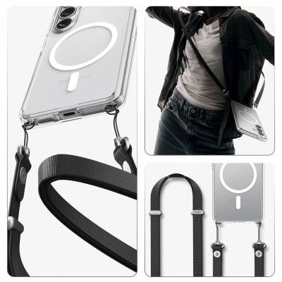 21. Spigen Ultra Hybrid Mag MagSafe Case for Samsung Galaxy S26 - Clear and White