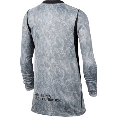 3. Nike FC Barcelona 2026/27 Stadium Away Kids' Goalkeeper Jersey Gray IO8337 013