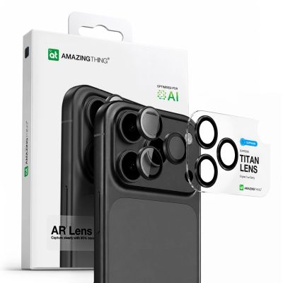 4. AmazingThing Sapphire Camera Glass for iPhone 17 Pro / Pro Max - with Gray Frame