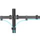 26. DIGITUS DOUBLE DESK MOUNT WITH CLAMP 2XLCD MAX. 32" MAX. LOAD 2X 8KG TILT AND SWIVEL BLACK DA-90400