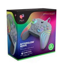 PDP Afterglow Wave Gray USB Gamepad Analog/Digital PC, Xbox One, Xbox Series S, Xbox Series X