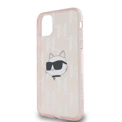 6. Karl Lagerfeld IML Choupette Head & Monogram case for iPhone 11 / Xr - pink