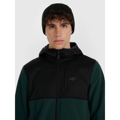 7. Men's regular hooded fleece 4F 4FWAW25TFLEM417-40S