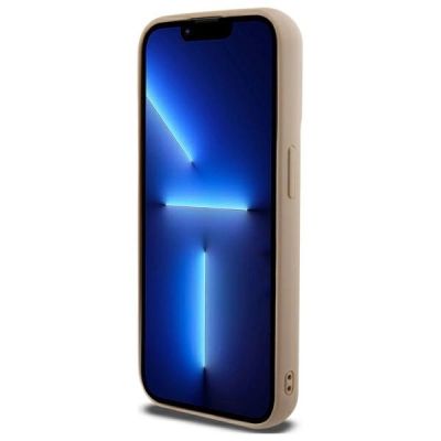 5. DKNY Quilted Stack Logo iPhone 15 Pro Case - Beige