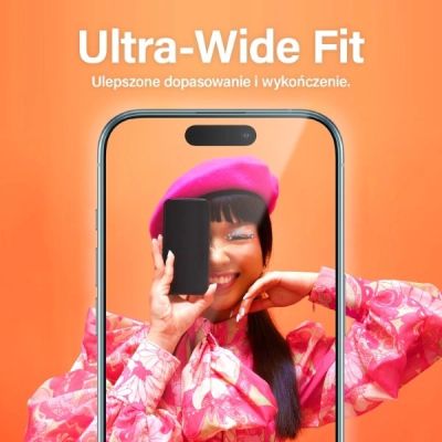 3. PanzerGlass Ultra-Wide Fit tempered glass with positioner for iPhone 15 Pro