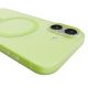 6. Puro Daylight Magsafe Compatible Silicone Case for iPhone 17 - Translucent Green