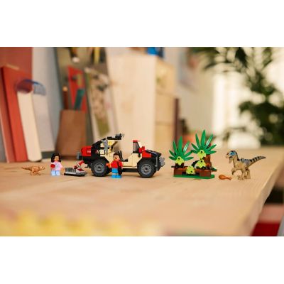 9. LEGO Jurassic World 76972 Raptor Escape Off-Road