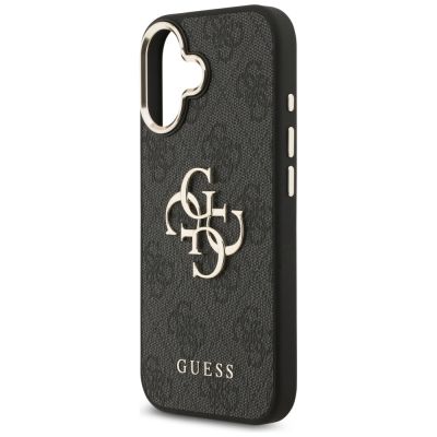6. Guess 4G Big 4G Classic Logo Case for iPhone 17 - Black and Gold
