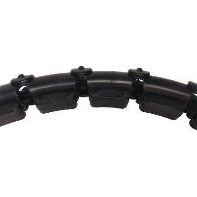 19. Hula Hoop with Massager and Weights, Black, Energo Fit