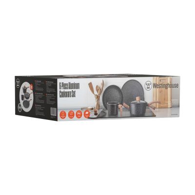 13. Westinghouse WCCS008506AMBB aluminum cookware set, 6 pieces