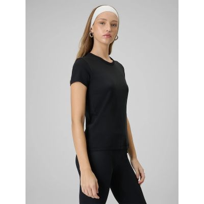 4. Women's slim plain T-shirt 4F 4FRAW25TTSHF3623-20S
