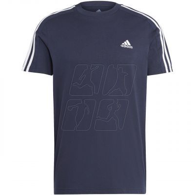 2. adidas Essentials Single Jersey 3-Stripes Tee M IC9335