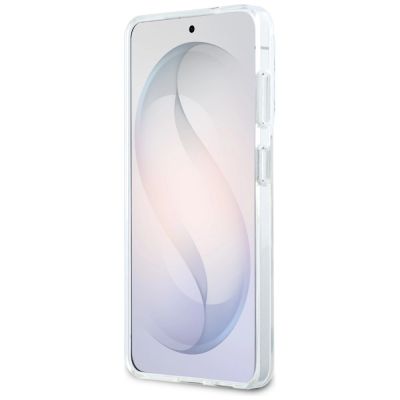 5. BMW IML Shockproof Metal Logo MagSafe Case for Samsung Galaxy S26 - Transparent