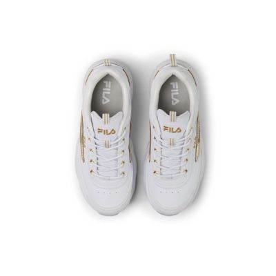 2. Fila Skye ZP women's sports shoes sneakers fashionable white with gold