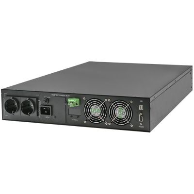 2. Qoltec UPS Emergency Power Supply for RACK 3kVA 3000W Power Factor 1.0 LCD EPO USB On-line