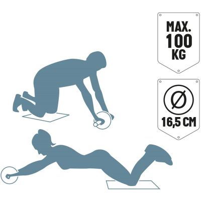 12. DOUBLE UMBRO BLUE REHABILITATION ROLLER