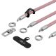 3. Tech-Protect C10S Crossbody Phone Lanyard (114 cm) + Wrist Strap (31 cm) - Pink Titanium